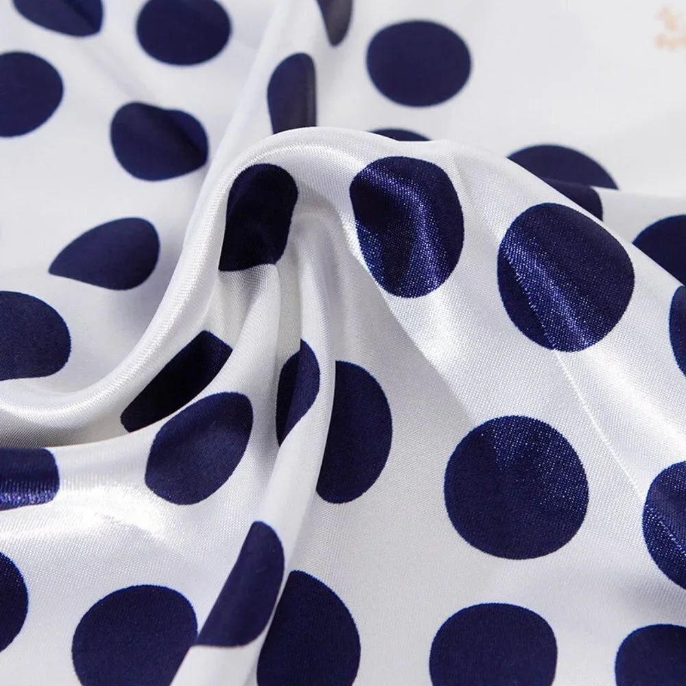 Polka Dot Satin Scarf